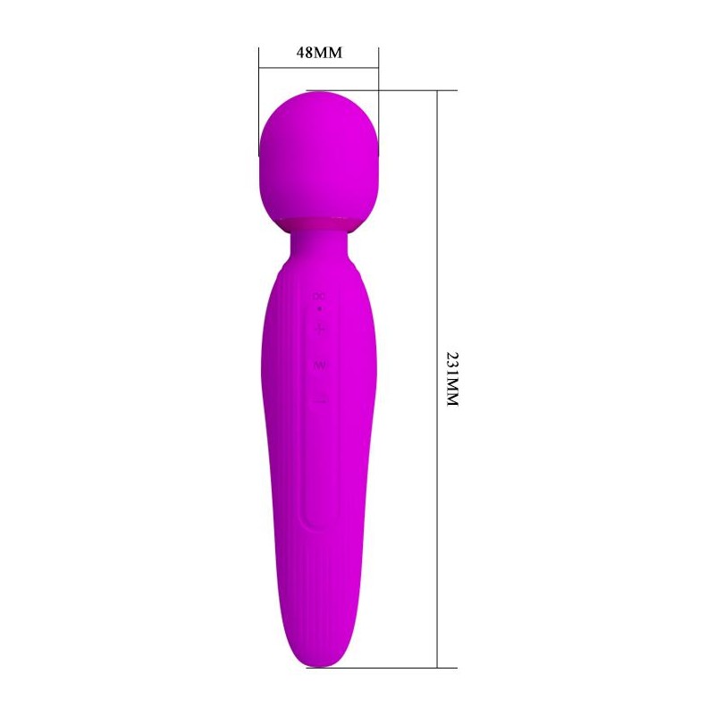 Wibrujący masażer łechtaczki różdżka 7trybów 23cm